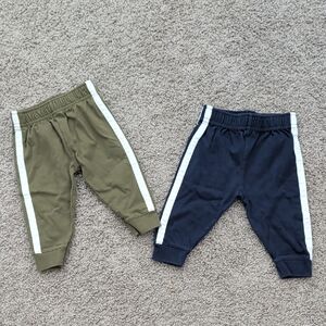 Garanimals Olive and Navy Joggers Size 3-6 Months
